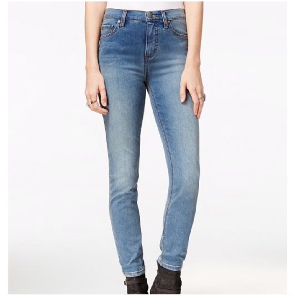 Free People High Rise Skinny Jeans
